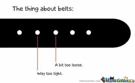 Story about belt - meme