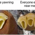 yawning in public be like
