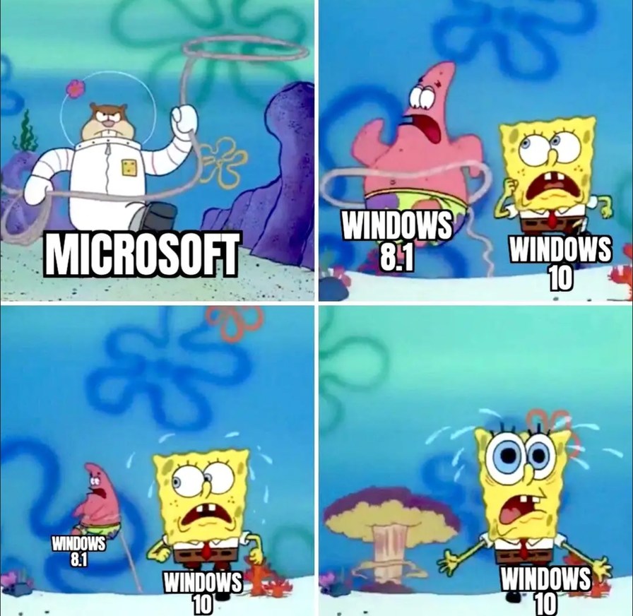 Windows 10's end of life is in 2025 - meme