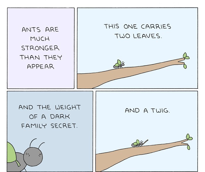 Ants have secrets - meme