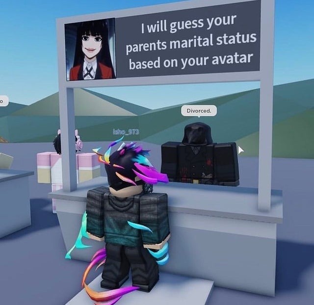 Danganronpa as cursed roblox memes