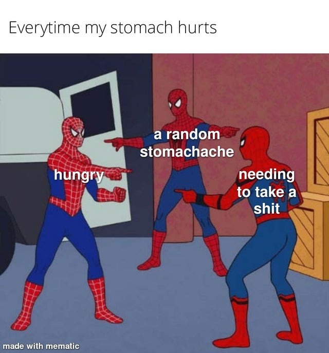stomach ache - meme