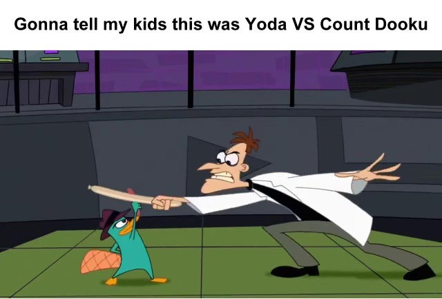 Yoda vs Count Dooku - meme