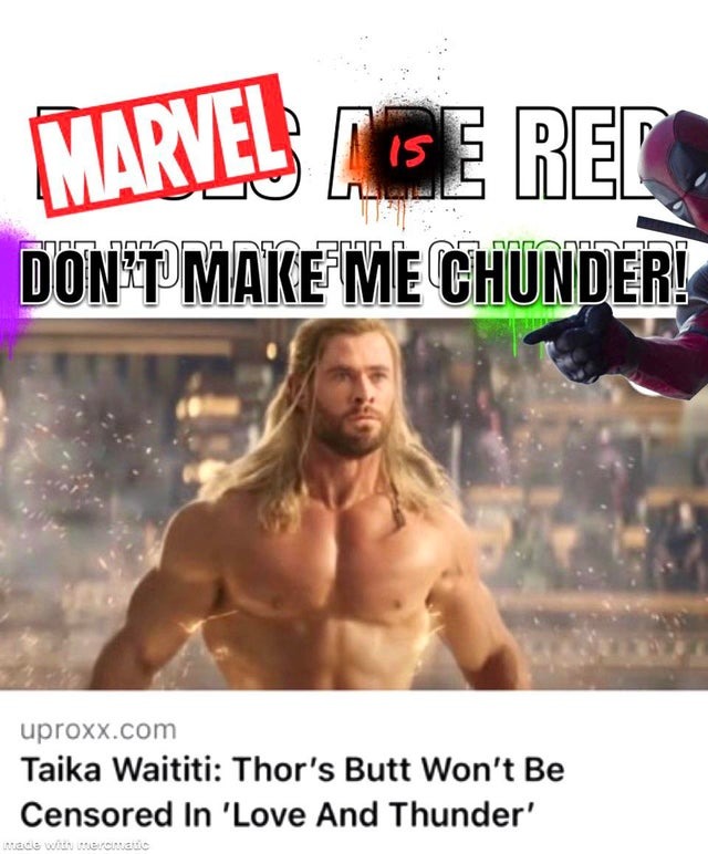 Thor Butt and Thunder - meme
