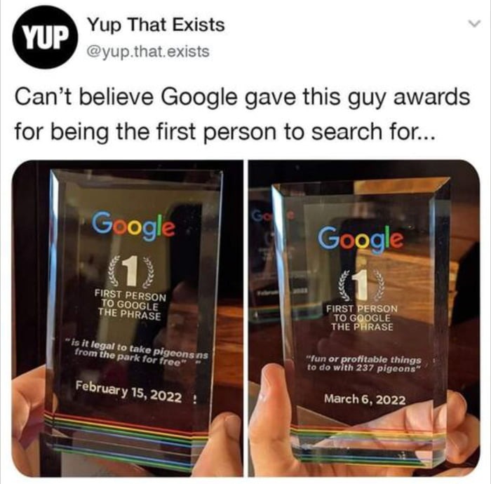 Everything gives you awards nowadays - meme