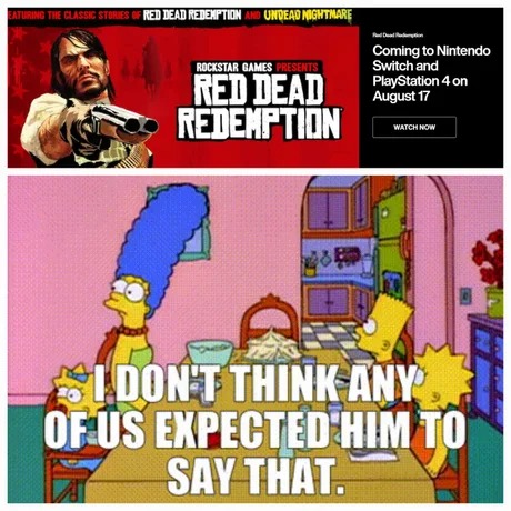Red Dead Redemption news - meme