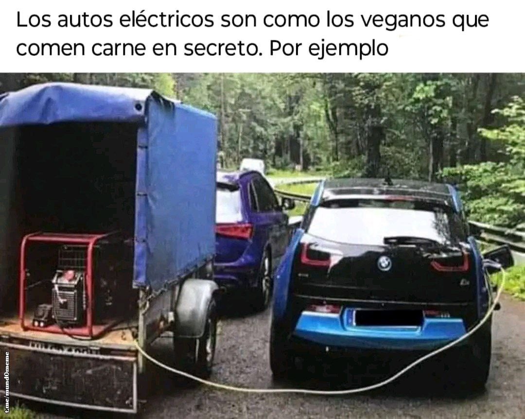 veganos eléctricos - meme