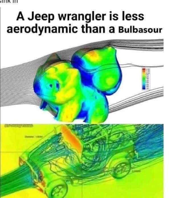 aerodynamic bulbasour - meme
