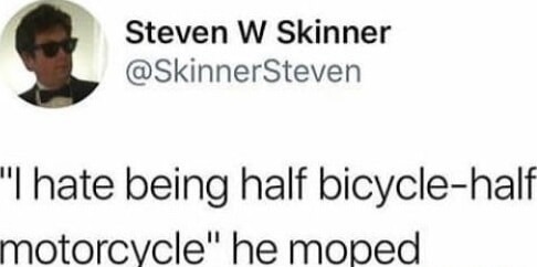 He's bike curious - meme