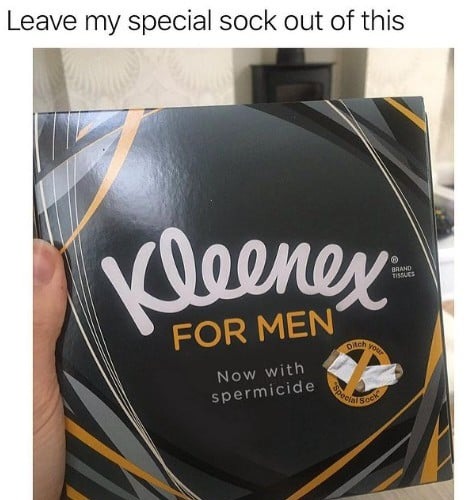 No more socks - meme