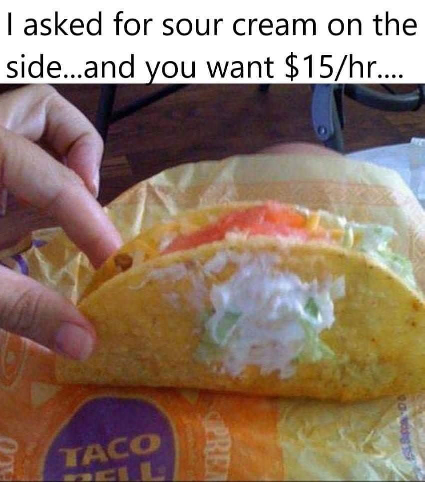 Taco bell is all fags - meme