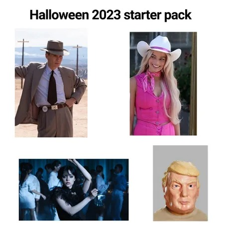 Halloween 2023 starter pack - meme