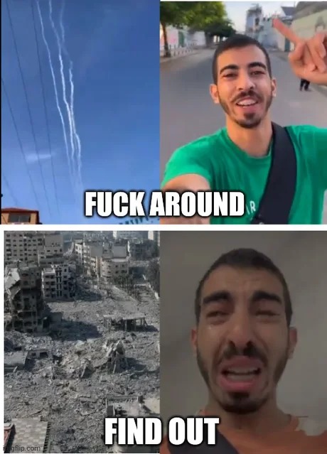 Hamas vs Israel - meme