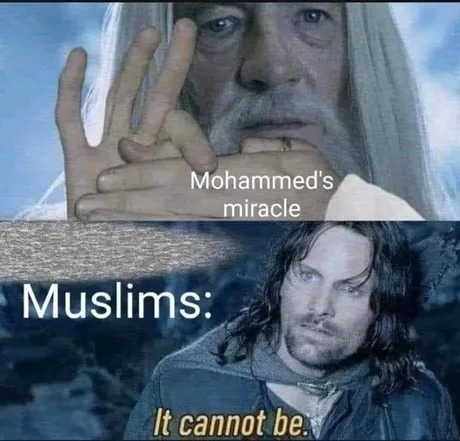 Mohammed's miracle - meme