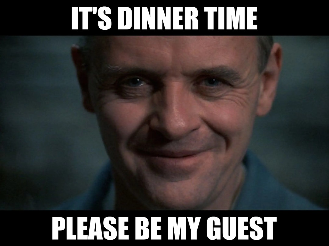 Aren't you hungry? I have an appetite - meme