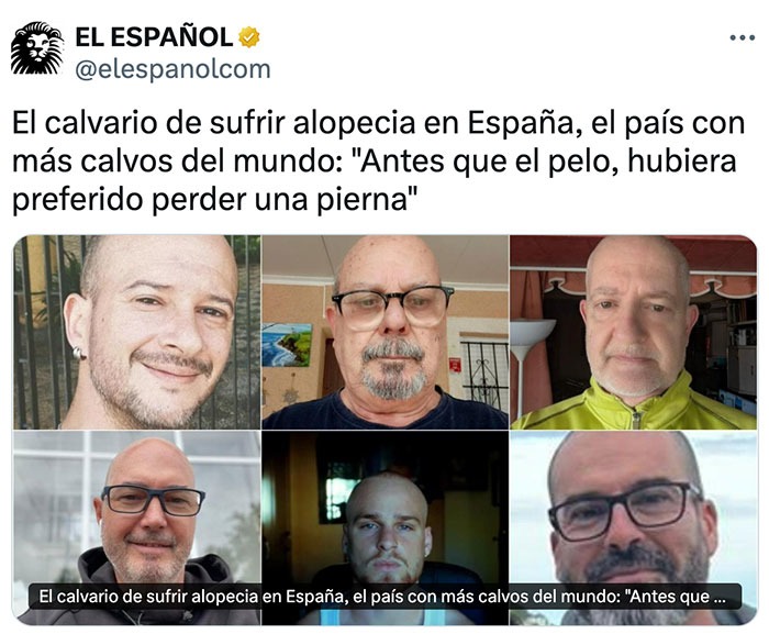 El calvario de los calvos - meme