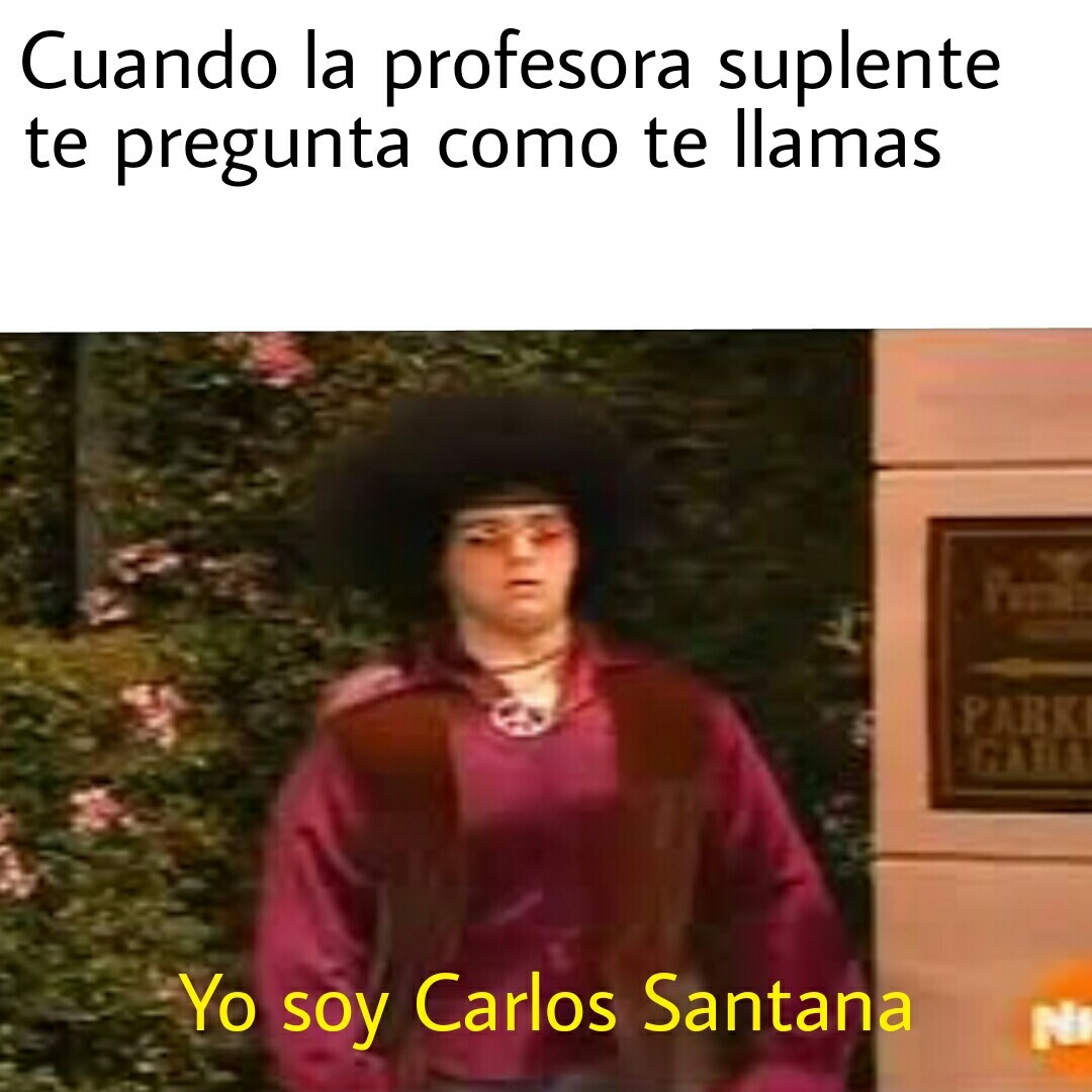 El titulo se llama Carlos Santana - meme