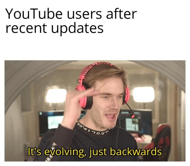 Youtube updates meme