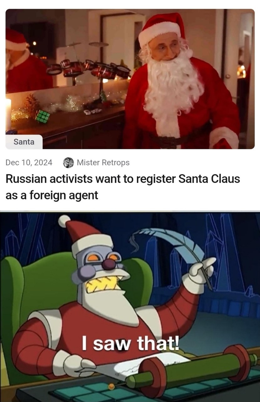 Santa is going to send tow missles - meme