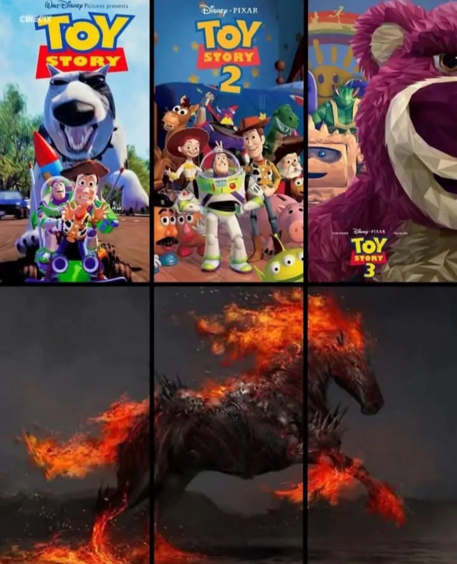 La mejor Trilogía de Pixar - meme