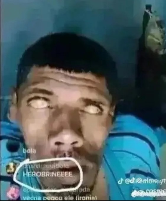 Herobrine en la vida real - meme