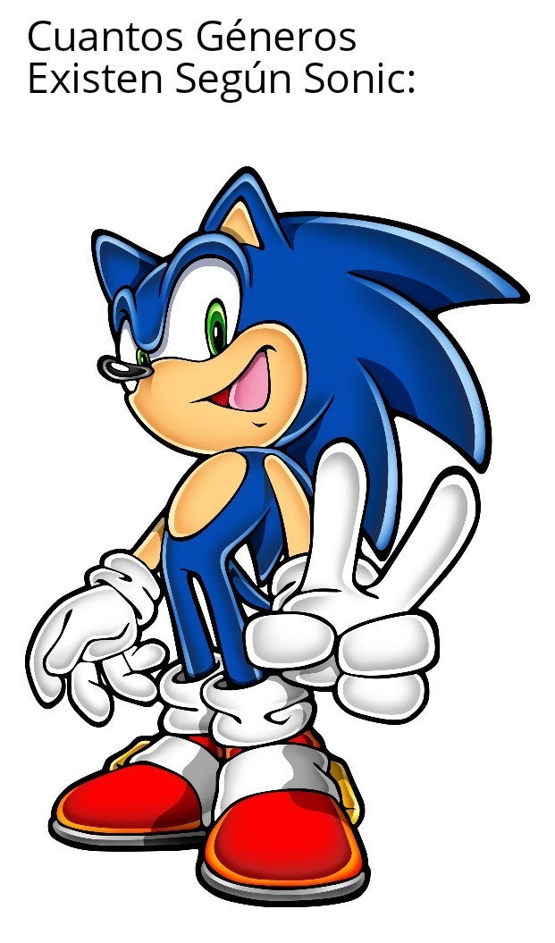 Sonic Dice Que Hay Dos Géneros - meme