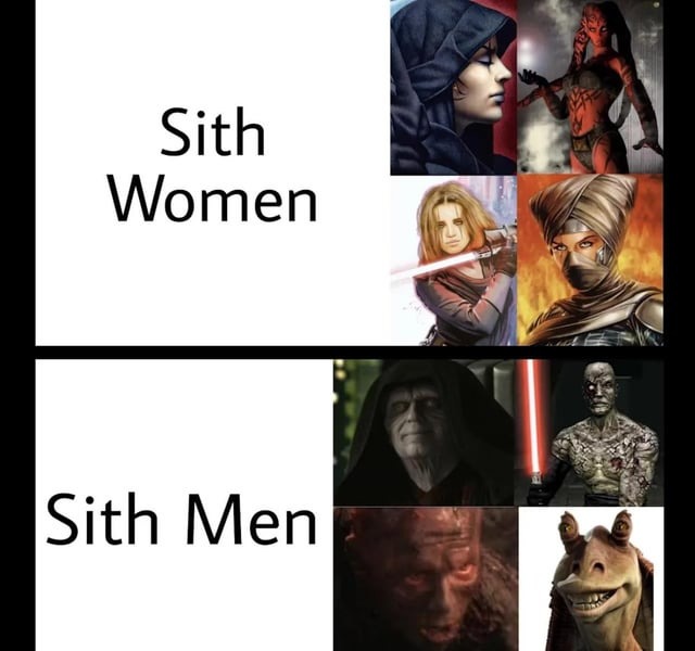 Sith women vs sith men - meme