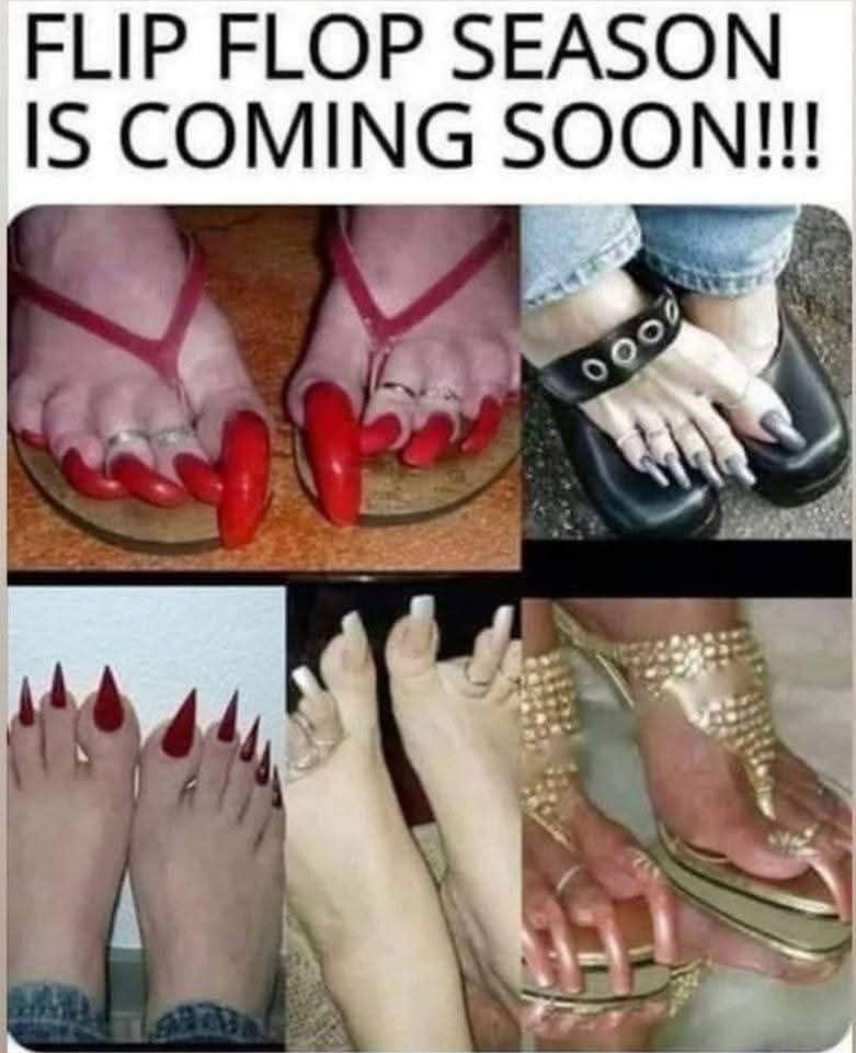 Feet are gross - meme