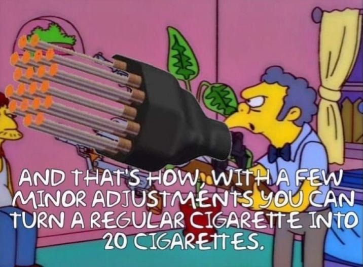 Cigarette adapter meme