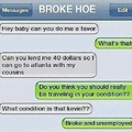 broke girl's