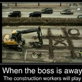 Useless construction workers