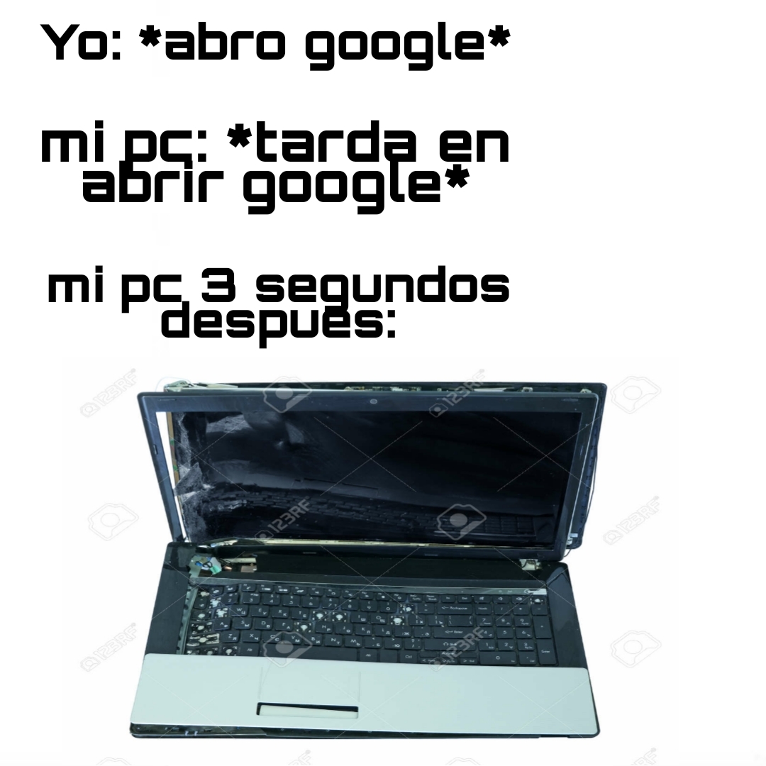 Haha de laptops makes boom - meme