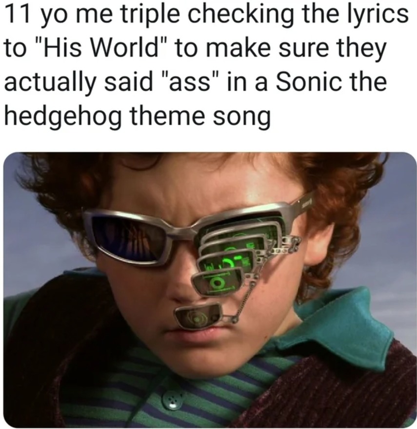 fun fact: they actually put "kickin ass fast" in the OST but censored it in the game - meme