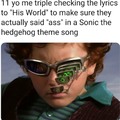 fun fact: they actually put "kickin ass fast" in the OST but censored it in the game