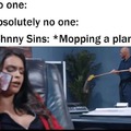 Johnny Sins mopping