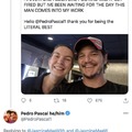 Wholesome encounter with Pedro Pascal