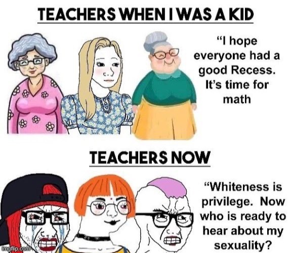 I'm in public school, i ignore my teachers if they are spouting bullshit - meme