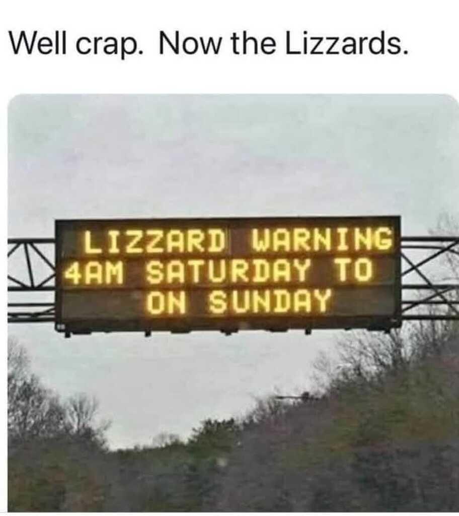 Lizzard people - meme
