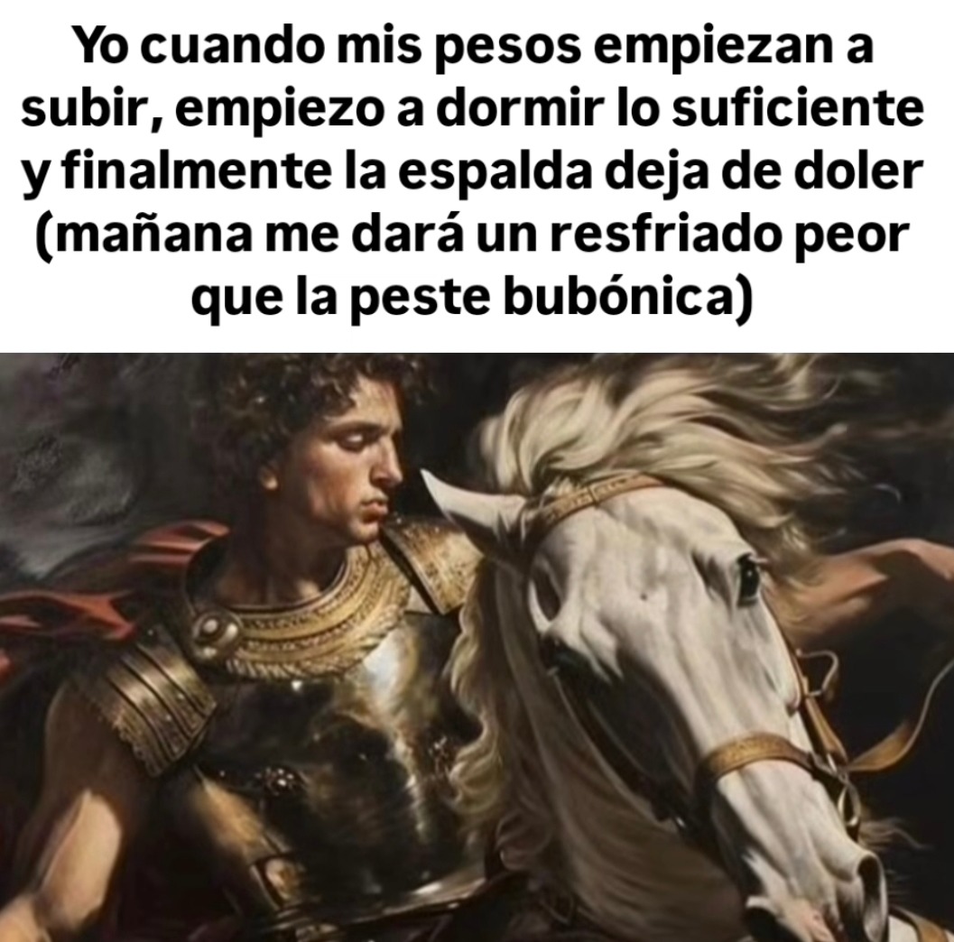 todo iba bien... hasta que llegó el resfriado legendario - meme