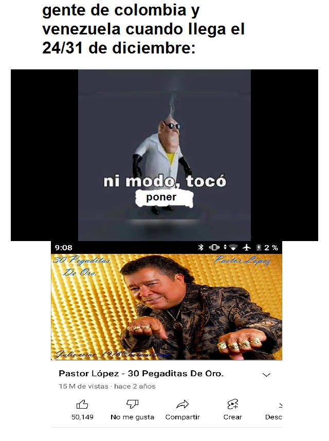 nose si en otros paises o partes de Venezuela ponen pastor López - meme