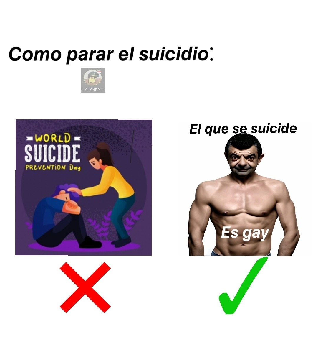 Como evitar el suicidio - meme