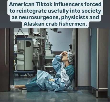 American Tiktok influencers meme