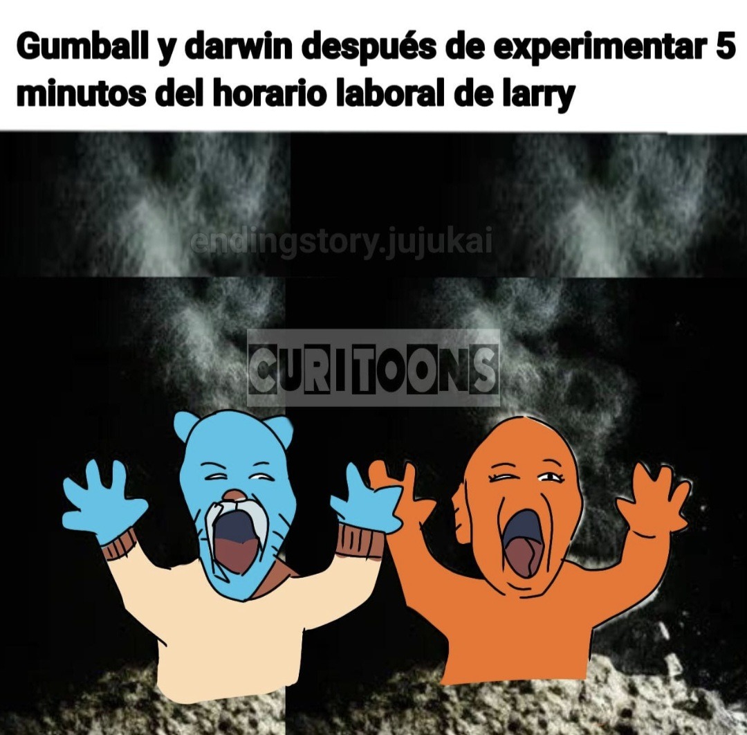 Vivir como larry - meme