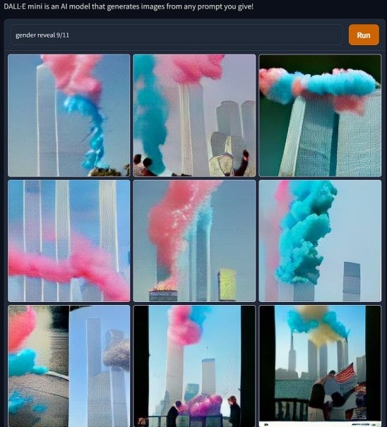 Gender Reveal 9/11 because text small - meme