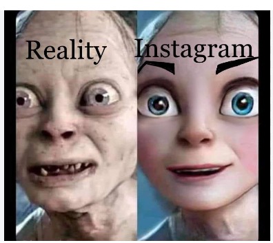 Instagram filters be like - meme