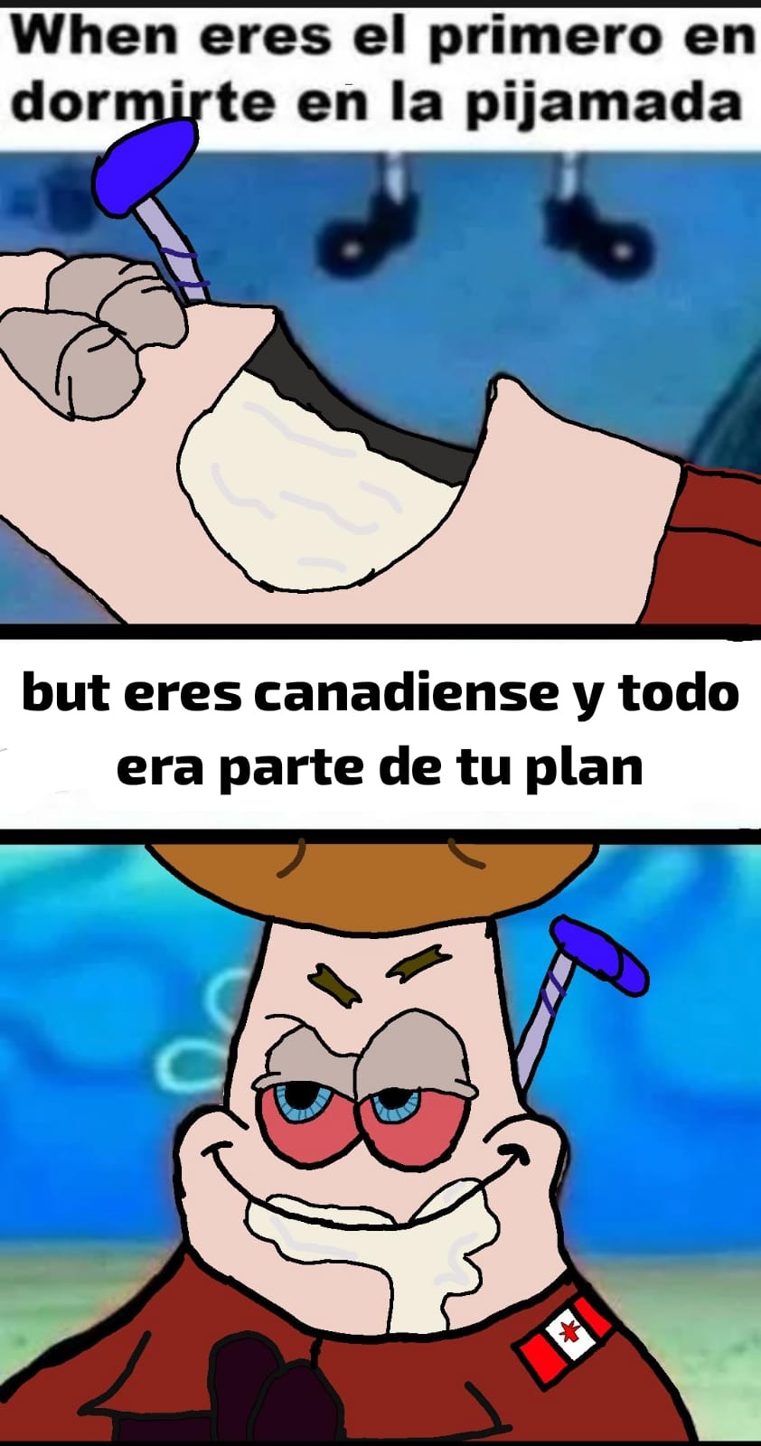 canadienses de mrd parecen cucarachas que se amontonan en la basura - meme
