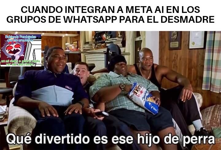 Preguntas pendejas en grupo con I.A - meme