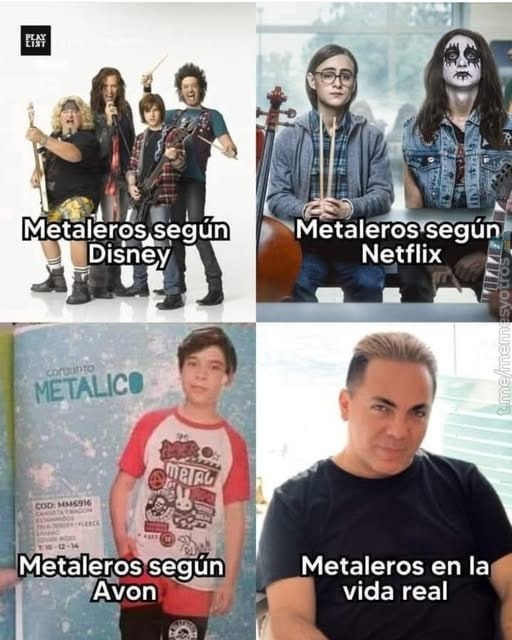 metaleros en el multiverso - meme