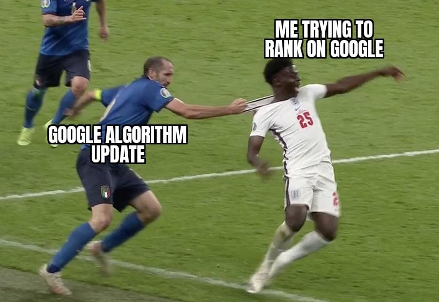 Trying to out smart google. - meme