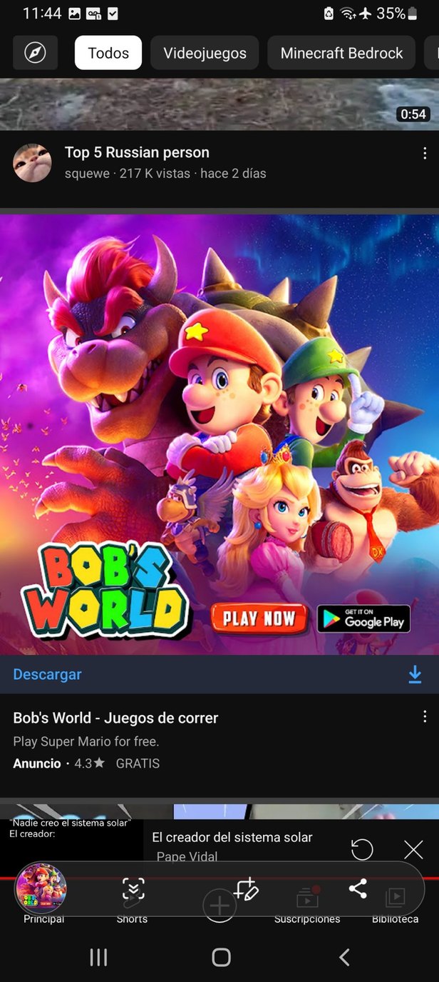 Bobs World >>>> Super Mario - meme